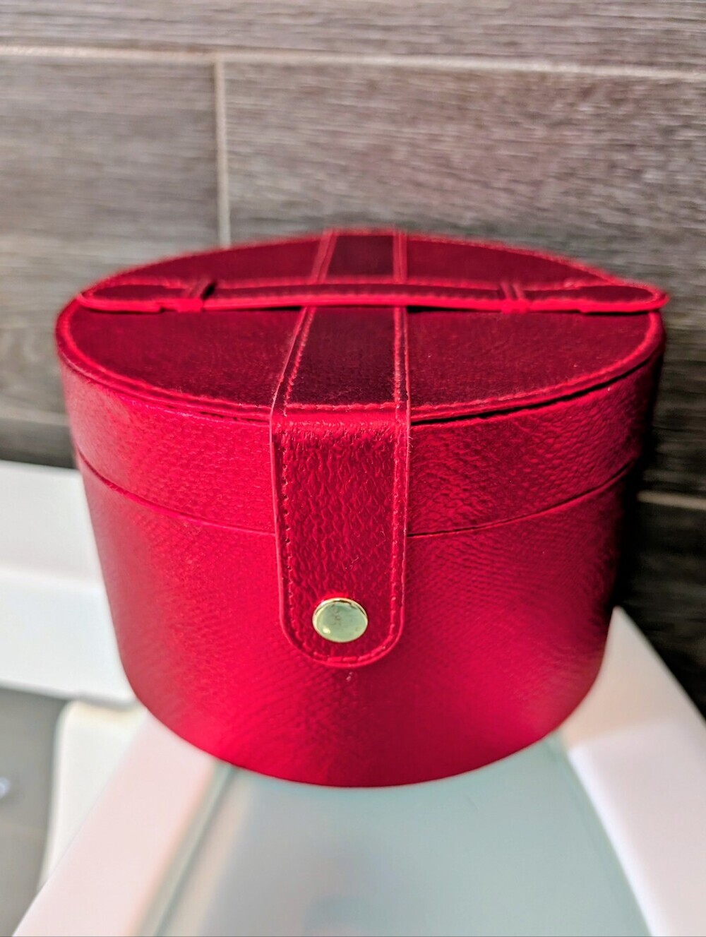 New! Elizabeth Arden Round Jewelry Case Travel Jewelry Organizer